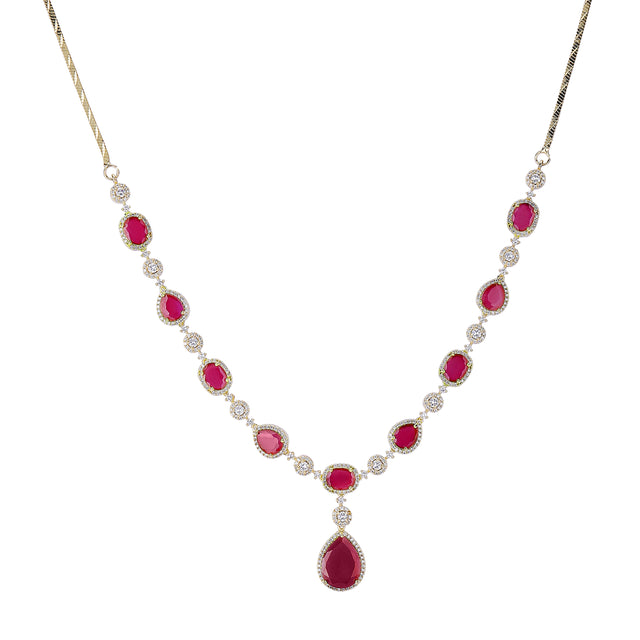 22k Gold Plated Zivara Ruhaya Necklace Set