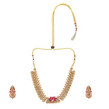 22k Gold Plated Nyra Zivana Necklace Set