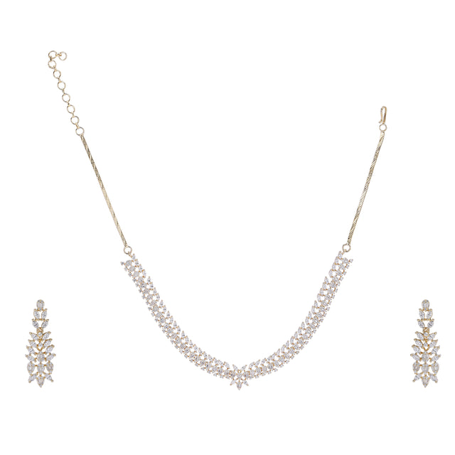22k Gold Plated Zivara Velora Necklace Set