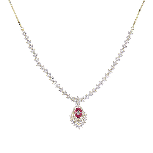 22k Gold Plated Zivara Zarya Necklace Set