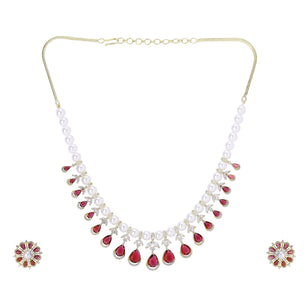 22k Gold Plated Zivara Rajnavi Necklace Set