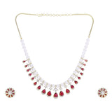 22k Gold Plated Zivara Rajnavi Necklace Set