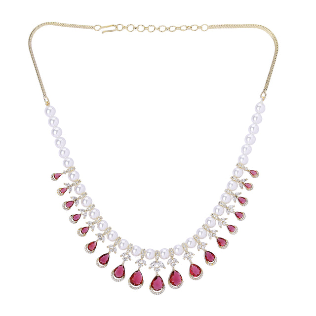 22k Gold Plated Zivara Rajnavi Necklace Set