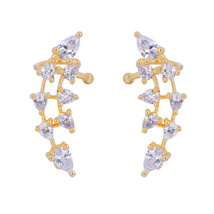 22k Gold Plated Jhilmil Echo Earclips