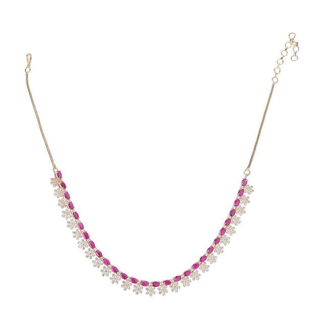 22k Gold Plated Zivara Pushira Necklace Set