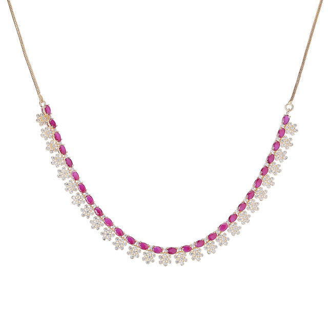 22k Gold Plated Zivara Pushira Necklace Set