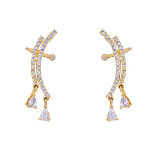 22k Gold Plated Jhilmil Bliss Earclips