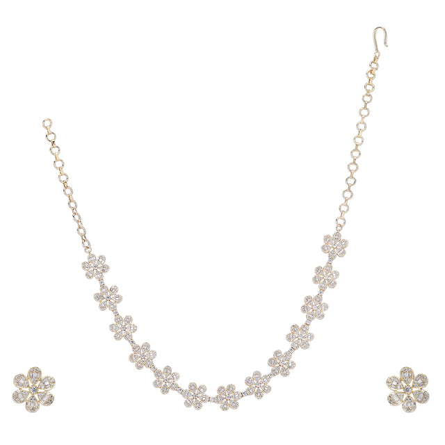 22k Gold Plated Zivara Vanya Necklace Set