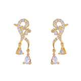 22k Gold Plated Jhilmil Noir Earclips