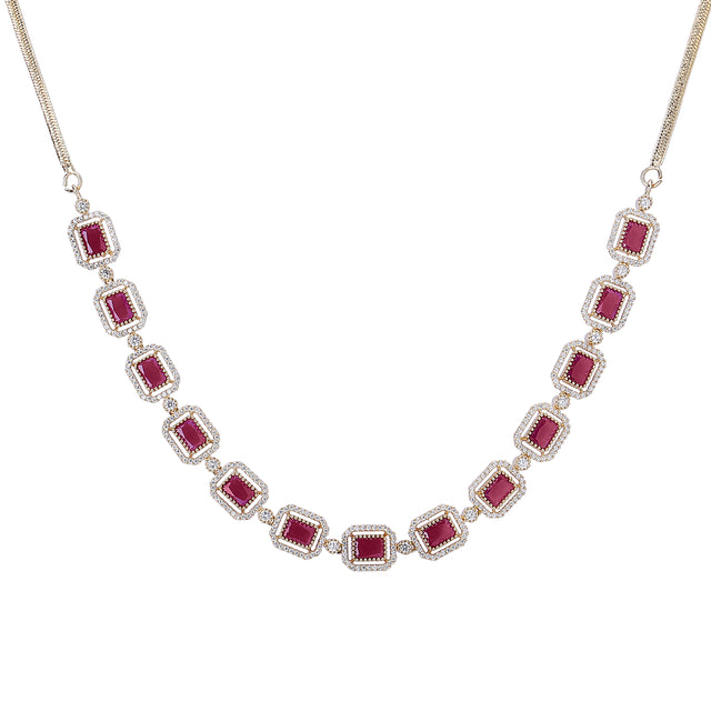 22k Gold Plated Zivara Ravaya Necklace Set