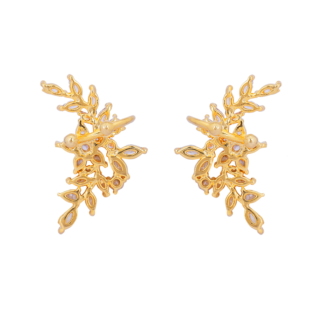 22k Gold Plated Jhilmil Muse Earclips