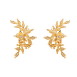22k Gold Plated Jhilmil Muse Earclips