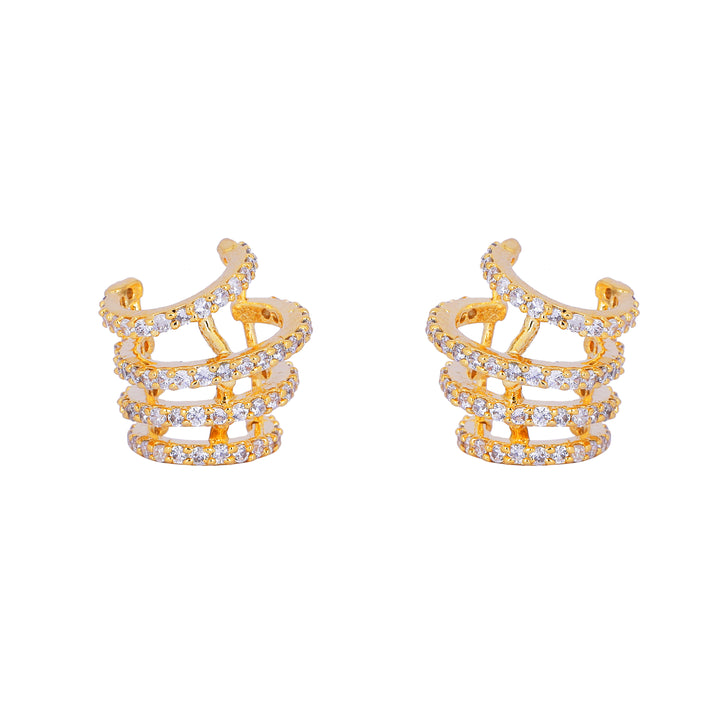 22k Gold Plated Jhilmil Aura Earclips