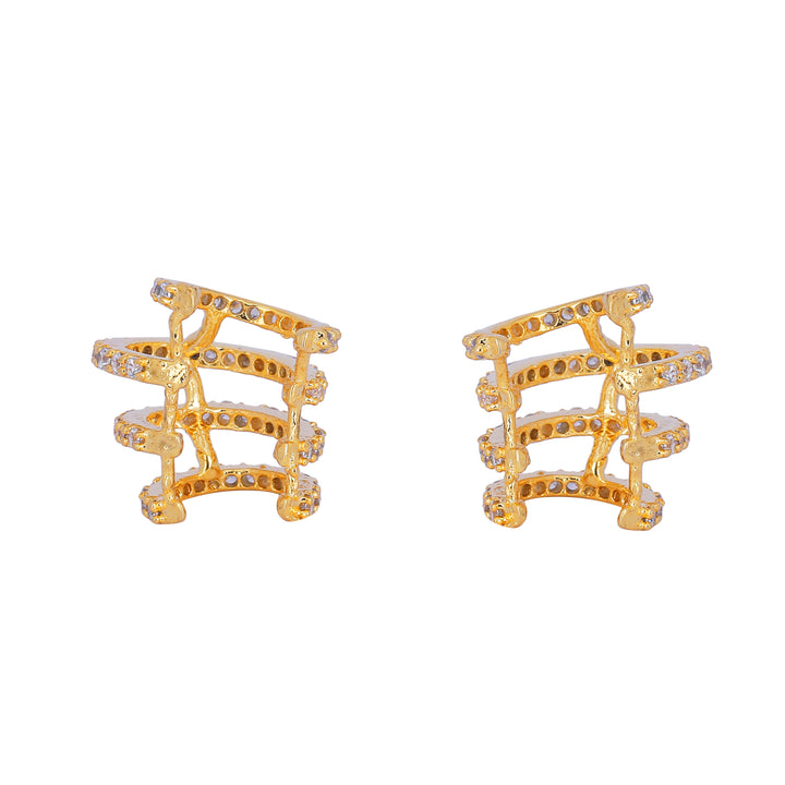 22k Gold Plated Jhilmil Aura Earclips
