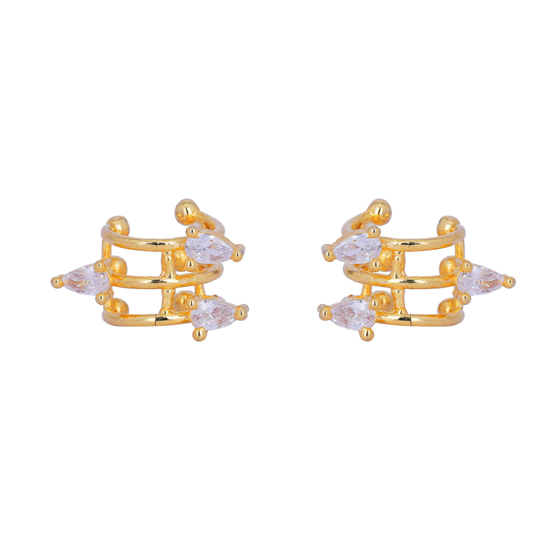 22k Gold Plated Jhilmil Luxe Earclips