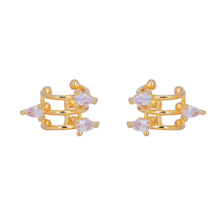 22k Gold Plated Jhilmil Luxe Earclips