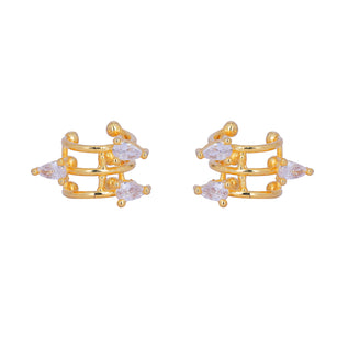 22k Gold Plated Jhilmil Luxe Earclips