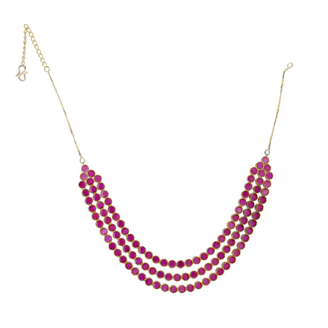 22k Gold Plated Zivara Ruhani Necklace Set