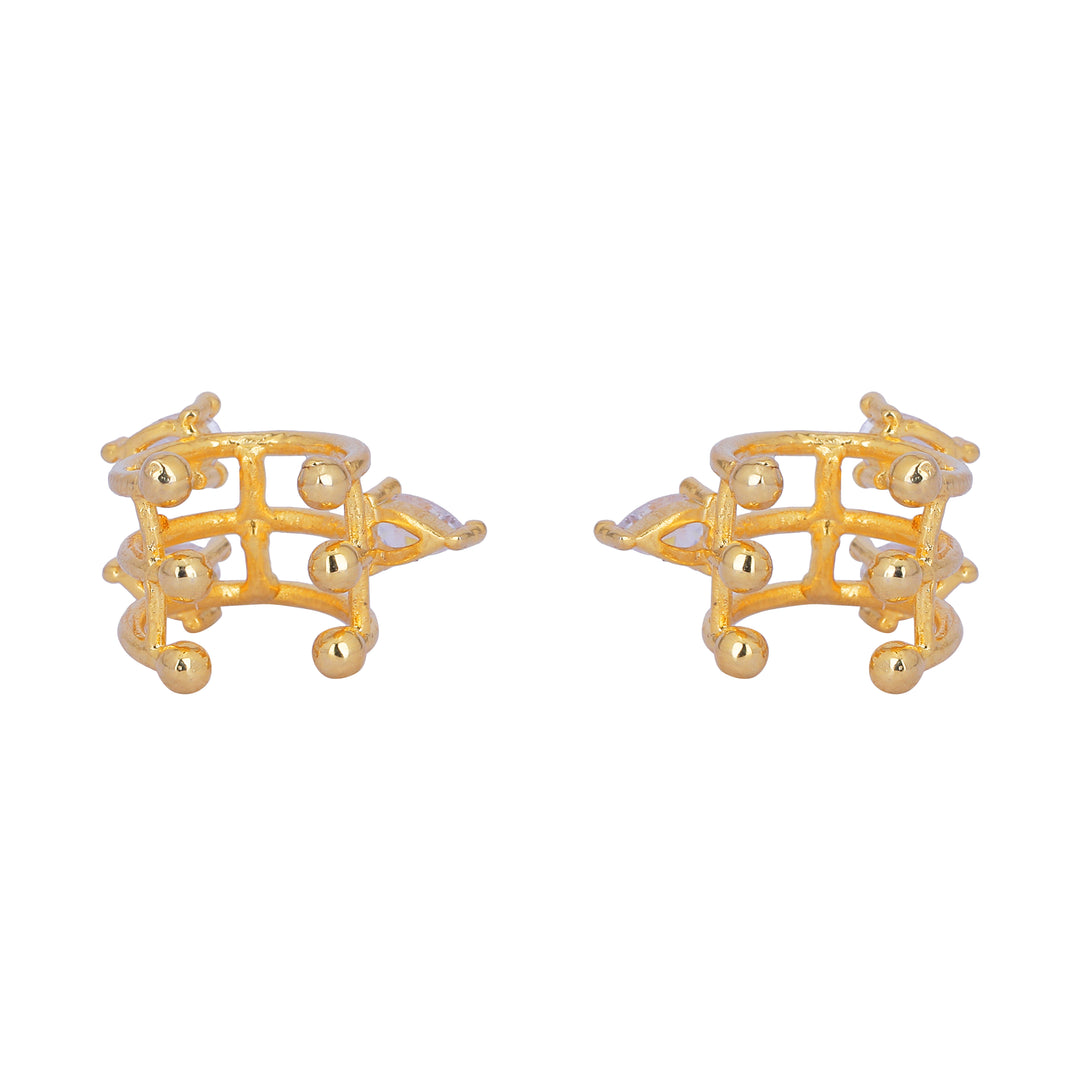 22k Gold Plated Jhilmil Luxe Earclips