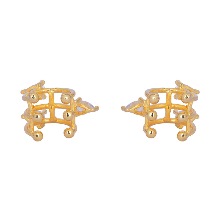 22k Gold Plated Jhilmil Luxe Earclips