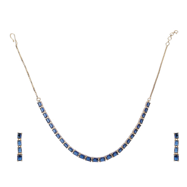 22k Gold Plated Zivara Neelraaj Necklace Set
