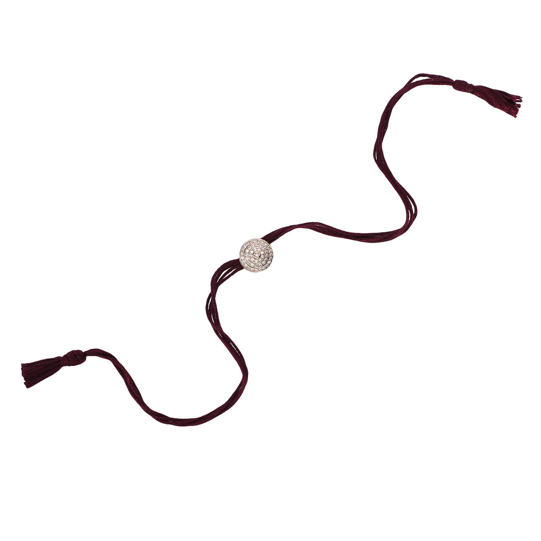 22k Gold Plated Rakhi Vritta Rakhi