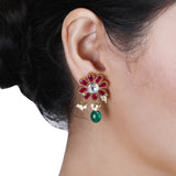 Megha Collection Naval Kundan Necklace Set