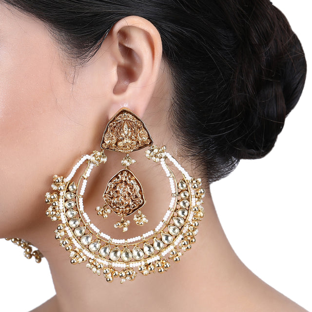 Megha Collection Adhiraj Kundan Earring