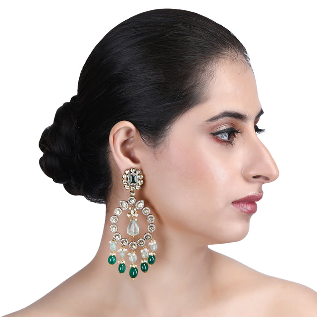 Megha Collection Aalekh Zircon Earring