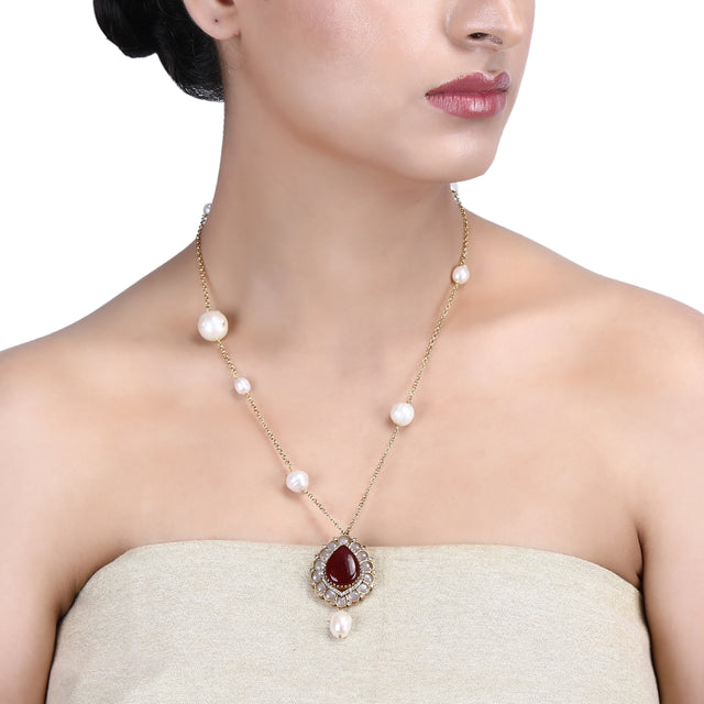 Megha Collection Richa Zircon Necklace