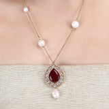 Megha Collection Richa Zircon Necklace