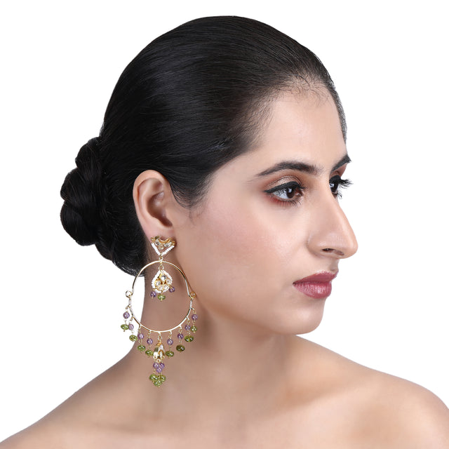 Megha Collection Ritika Kundan Earring