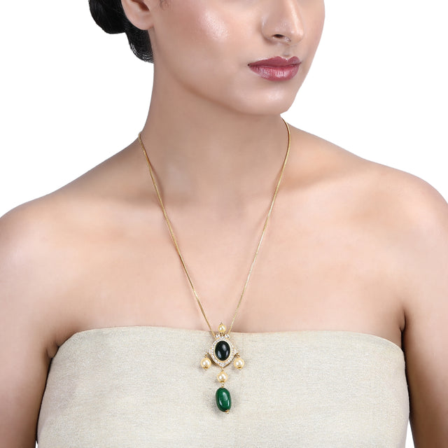 Megha Collection Raiyaan Zircon Necklace