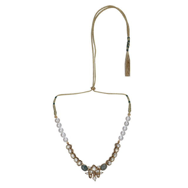 22k Gold Plated Divyam Omita Necklace Set