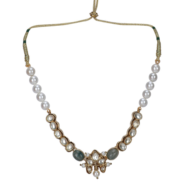 22k Gold Plated Divyam Omita Necklace Set