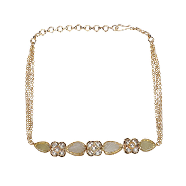 22k Gold Plated Divyam Ruvina Necklace Set