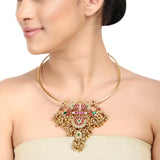 PITARA PEAFOWL KUNDAN NECKLACE
