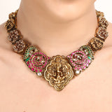PITARA SUMUKHA KUNDAN  TEMPAL NECKLACE