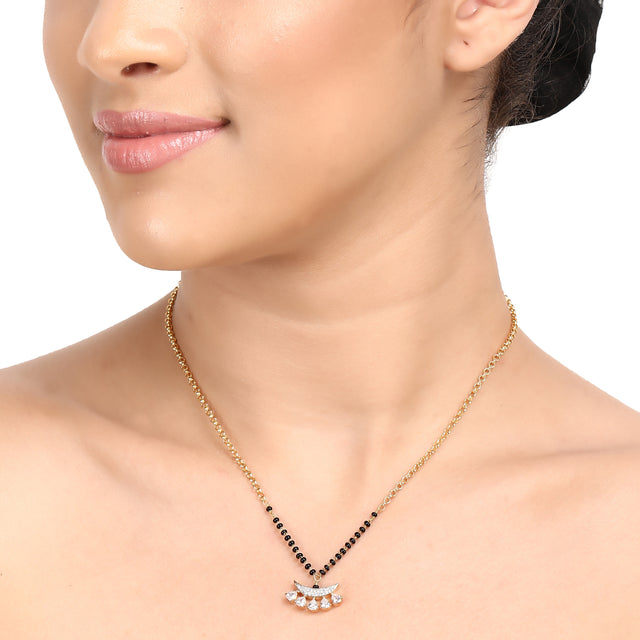 Suhag Zircon Pendant Mangalsutra Pendant