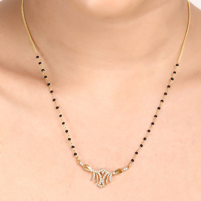 Suhag Pendant Zircon Mangalsutra Necklace