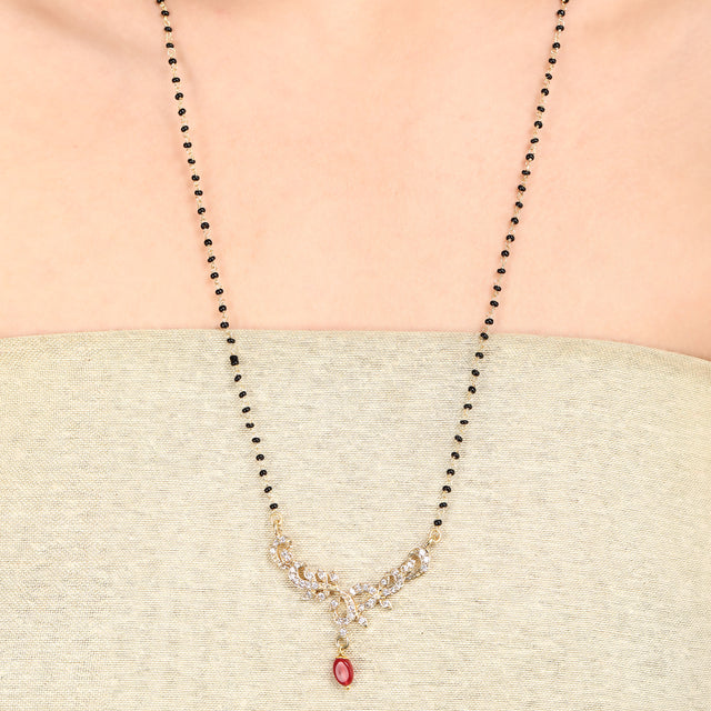 Suhag Anya Zircon Mangalsutra Necklace