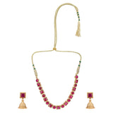 DIKSHVI  gold plated necklace set