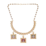 22k Gold Plated Krishna Bhavya Necklace Set