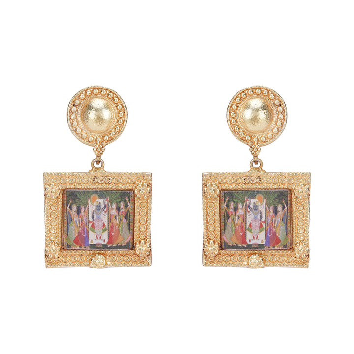 22k Gold Plated Krishna Bhavya Necklace Set