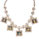 22k Gold Plated Krishna Murali Necklace Set