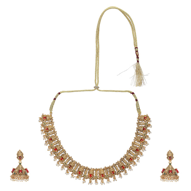 SUNSDHI   gold plated necklace set