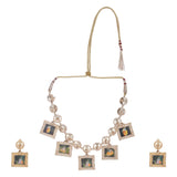 22k Gold Plated Krishna Murali Necklace Set