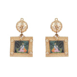 22k Gold Plated Krishna Murali Necklace Set