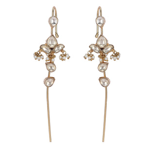 22k Gold Plated Kaanphool Lotus Earpin