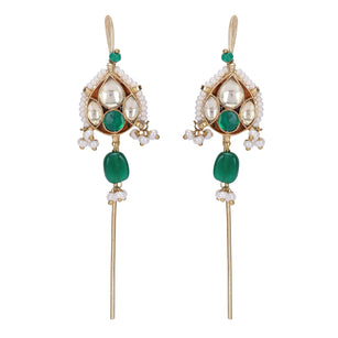 22k Gold Plated Kaanphool Drop Earpin